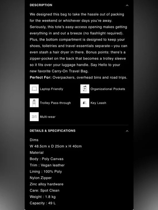 BEIS Weekender (Large) - Picture 13 of 13